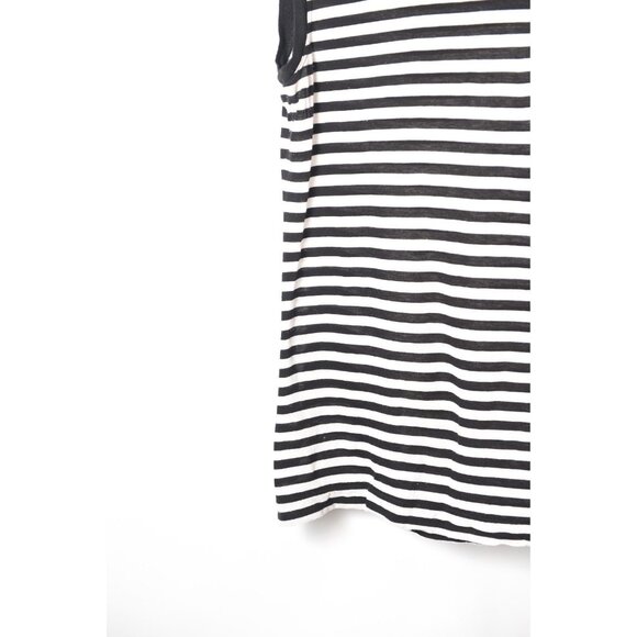 VINCE Tank Top Womens Size Small Black White Striped Pullover Sleeveless - Picture 4 of 9